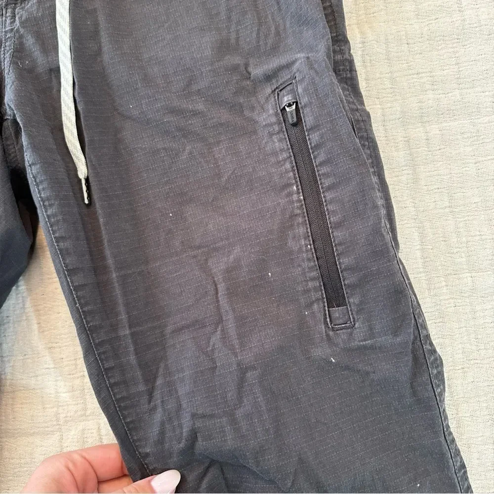 Vuori Ripstop in Charcoal Gray Stretch Cotton Pants Women's Size Small FLAWED!!! - Picture 5 of 7